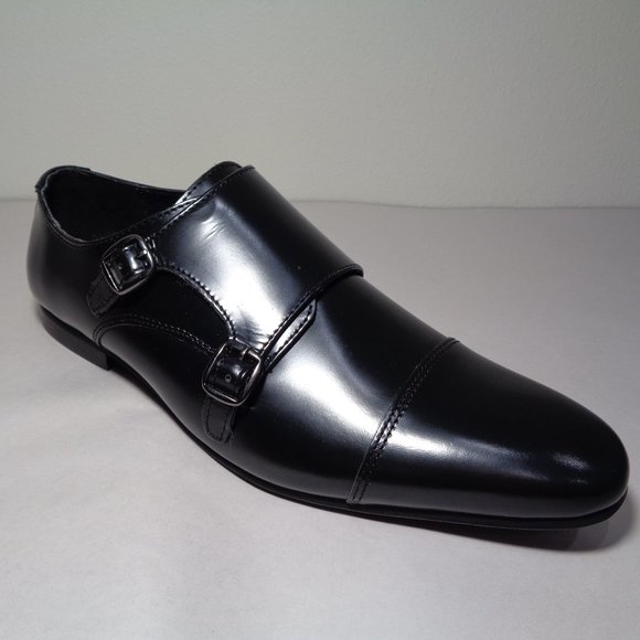 WALK London Size 11 LUCA Black New Monk Shoes - Picture 3 of 14